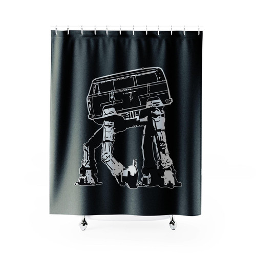 Vw Campervan Star Wars At At Classic Volkswagen Shower Curtain