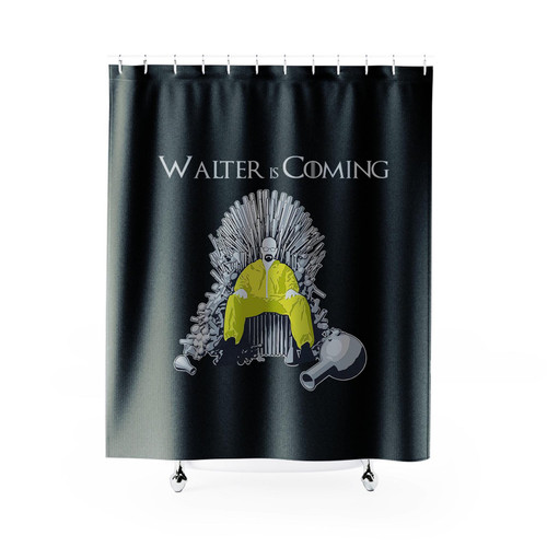 Walter White Breaking Bad Heisenberg Walter Is Coming Shower Curtain