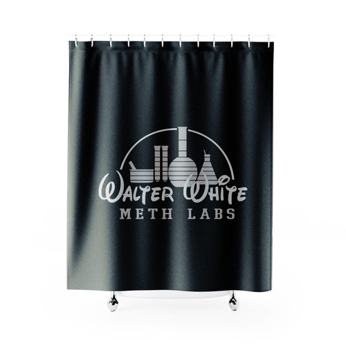 Walter White Breaking Bad Science Meth Lab Jesse Cook Disney Shower Curtain