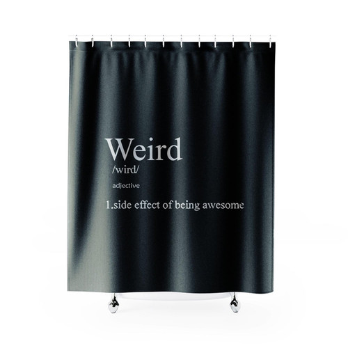 Weird Definition Funny Shower Curtain