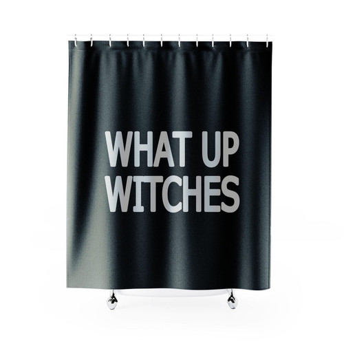 What Up Witches Halloween Shower Curtain