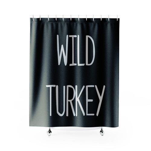 Wild Turkey Thanksgiving Funny Shower Curtain
