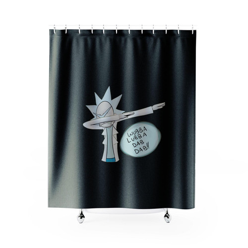 Wubba Lubba Dab Dab Rick And Morty Shower Curtain