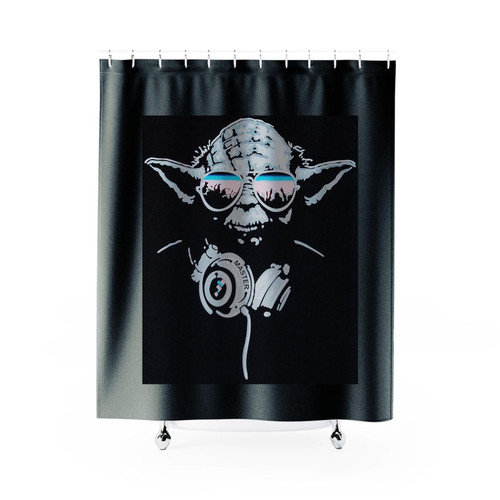 Yoda Cool Dj Hip Hop Shower Curtain