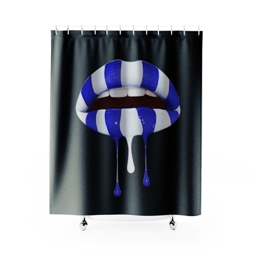 Zeta Lips Zeta Phi Beta Lips Shower Curtain