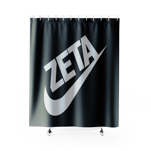 Zeta Phi Beta Sorority 1920 Swoosh Vert Shower Curtain