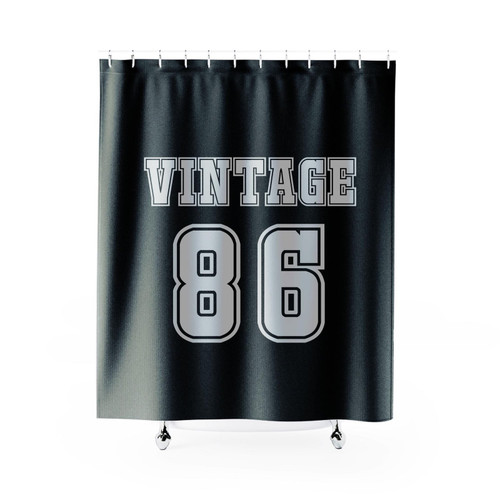 1986 Vintage Shower Curtain