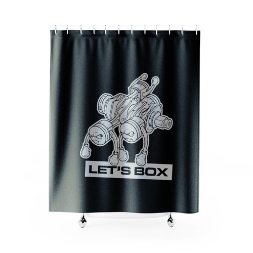 A Tribute To The Legendary Boxer Motor Engine Racing Let's Box Shower Curtain