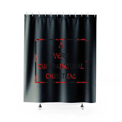 A Very Supernatural Christmas Shower Curtain