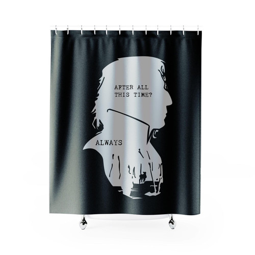 Alan Rickman Severus Snape Harry Potter After All This Time Always Shower Curtain