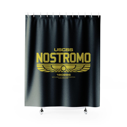 Alien Inspired Uscss Nostromo Weyland Yutani Shower Curtain