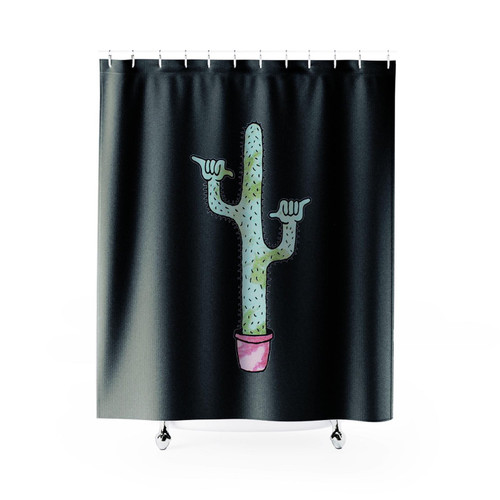 Altru Apparel Shaka Guaro Shaka Cactus Shower Curtain
