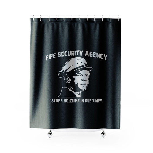 Andy Griffith Stopping Crime In Due Time Shower Curtain