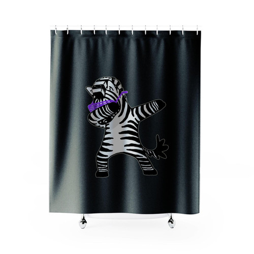 Animal Dabbing Zebra Shower Curtain