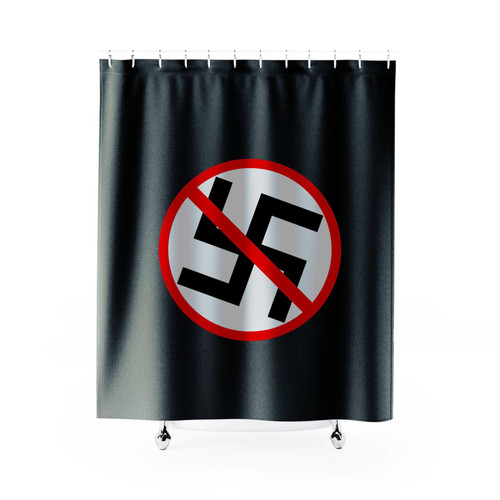 Anti Nazi Symbol Shower Curtain