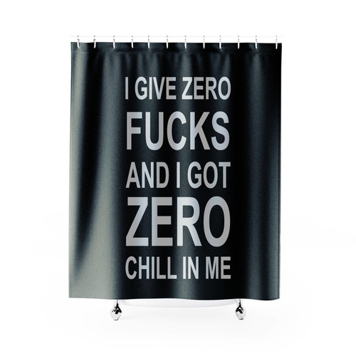 Ariana Grande I Give Zero Fucks & I've Got Zero Chill In Me Shower Curtain