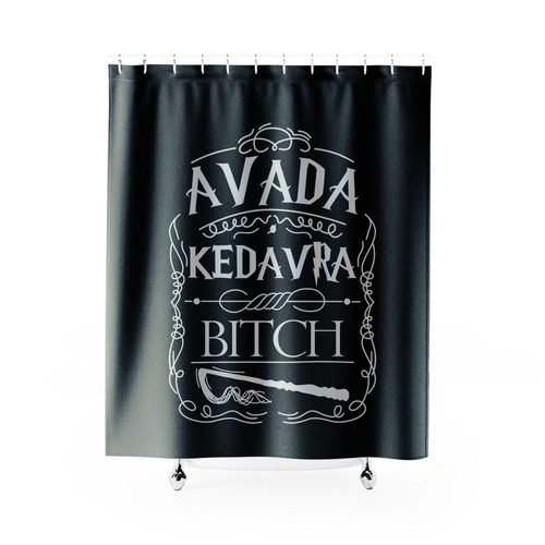 Avada Kedavra Magic Spell Muggles Wizard Shower Curtain