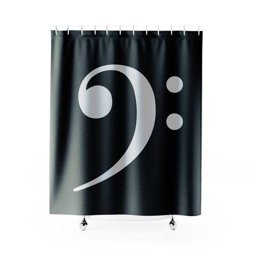 Bass Clef Shower Curtain