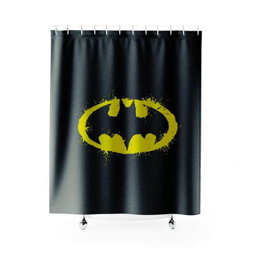 Batman Vintage Logo Superhero Shower Curtain