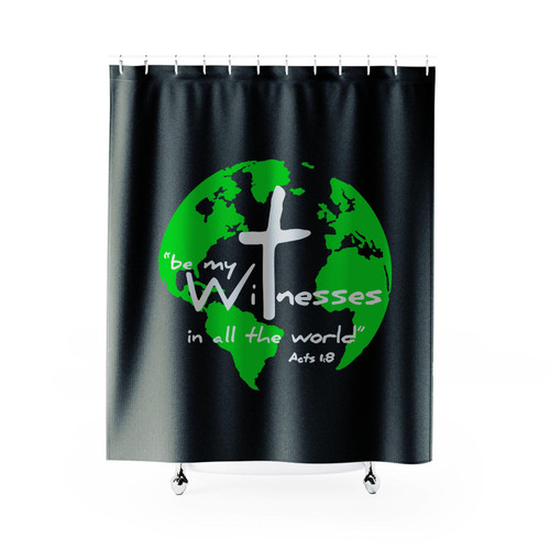 Be My Witnesses In The World Christian Shower Curtain