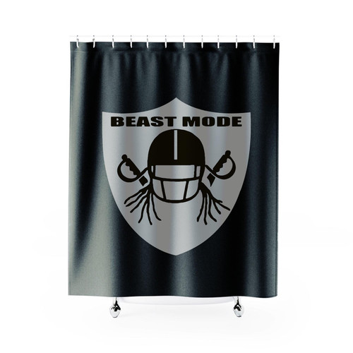 Beast Mode Marshawn Lynch 24 Oakland Raiders Shower Curtain