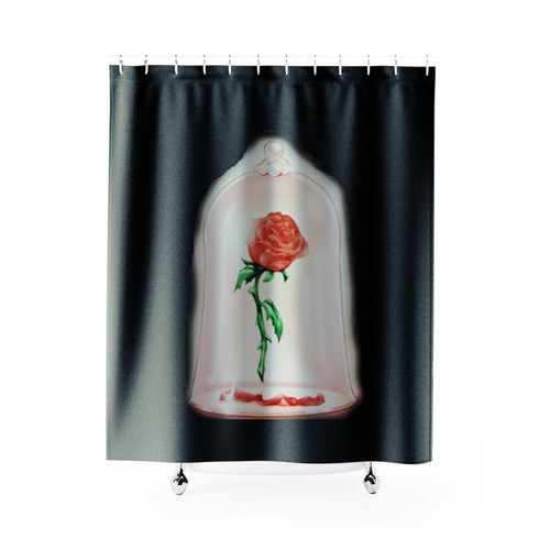Beauty And The Beast Rose Disney Shower Curtain