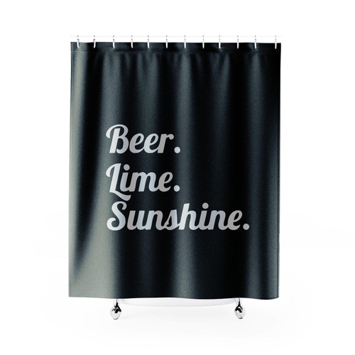 Beer Lime Sunshine Shower Curtain