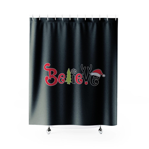 Believe Christmas Shower Curtain