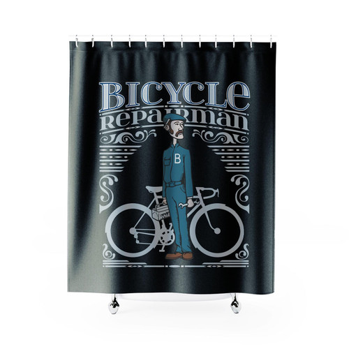 Bicycle Repair Man Monty Python Shower Curtain