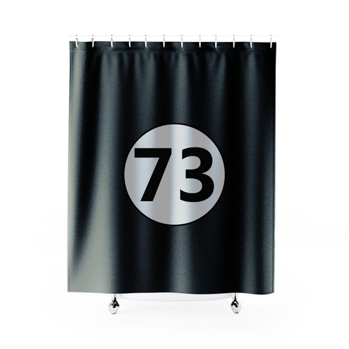 Big Bang Theory Inspired 73 Distressed Sheldon Cooper Insane Tested Shower Curtain