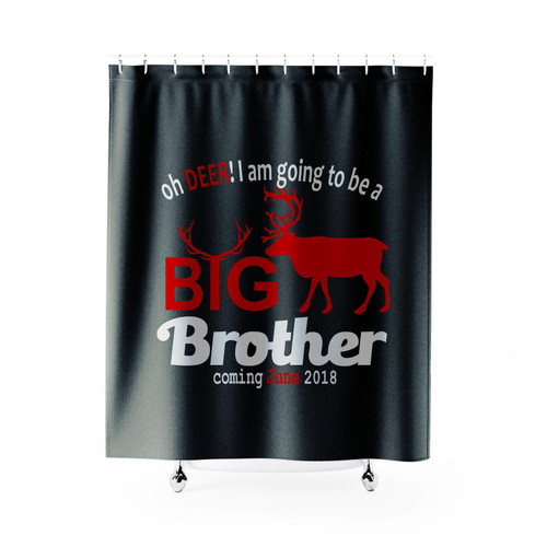 Big Brother Deer Shower Curtain
