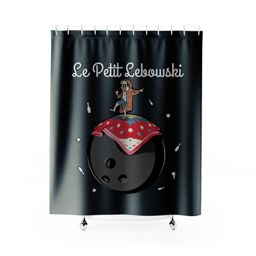 Big Lebowski The Dude Le Petit Lebowski Shower Curtain