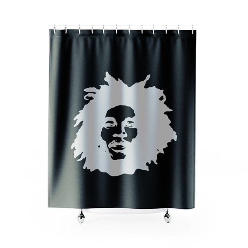 Bob Marley Face Head Shower Curtain