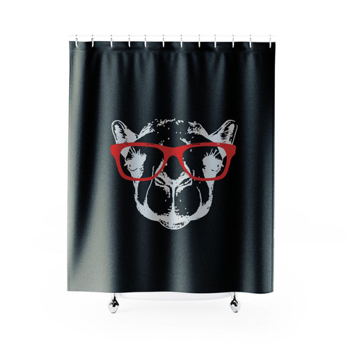 Camel With Glasses Art Shower Curtain