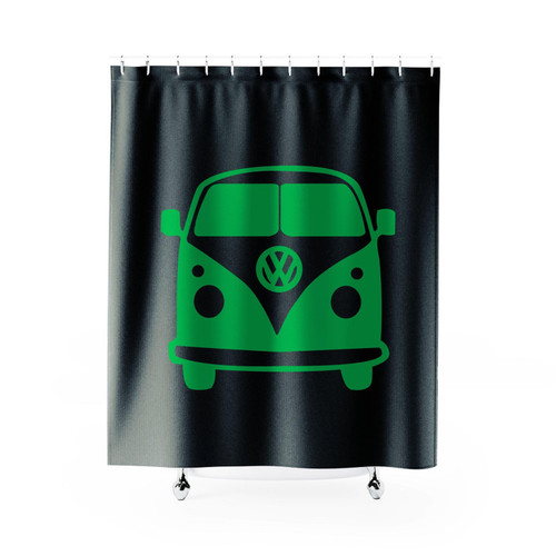 Camper Van Logo Shower Curtain