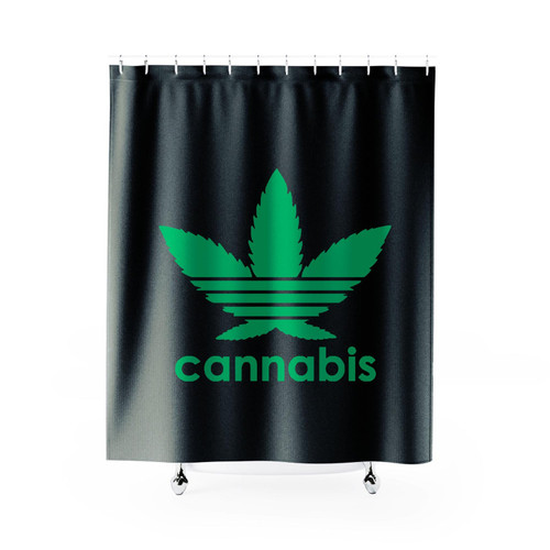 Cannabis Marijuana Weed Grass Pot Smoking Leaf Shower Curtain
