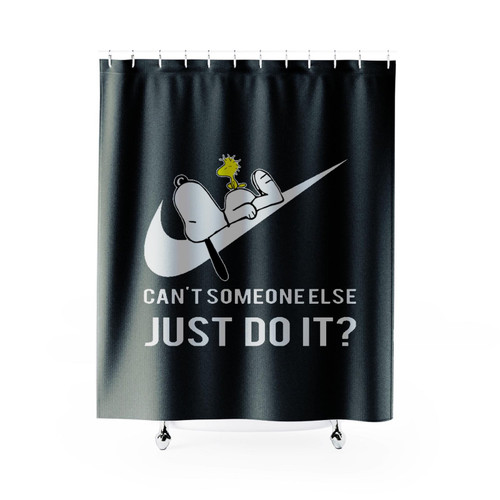 Cant Someone Else Just Do It Snoopy Shower Curtain