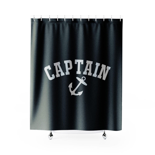 Captain Nautical Anchor Captain Sailor Sailing Boating Shower Curtain