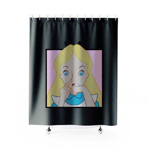 Cendrillon Coke Cinderella Cartoon Disney White Lane Party Drug Cocaine Shower Curtain