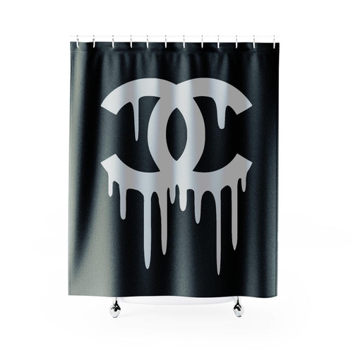 Chanel Funny Melting Cute Shower Curtain