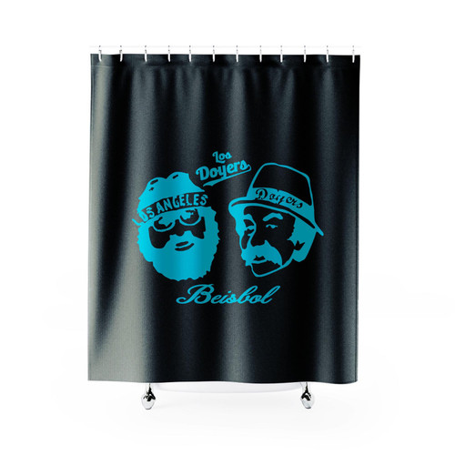 Cheech And Chong Los Angeles Doyers Blue Beisbol Shower Curtain