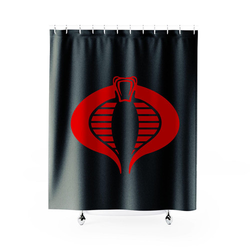 Cobra Command Logo Shower Curtain