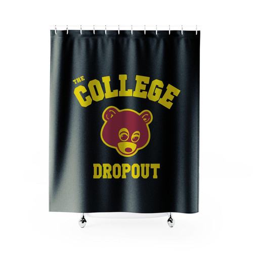 College Dropout Bound Yeezy Yeezus Good Music Shower Curtain