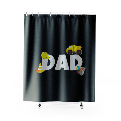 Construction Party Crew Dad Shower Curtain