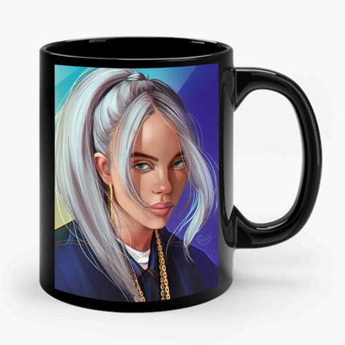 Billie Eilish Anime Ceramic Mug