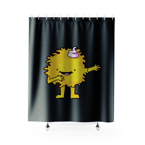 Dabbing Latke Jewish Food Cute Humor Shower Curtain