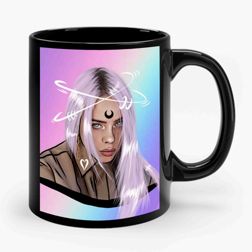Billie Eilish Cartoon Top Free Billie Eilish Cartoon Ceramic Mug