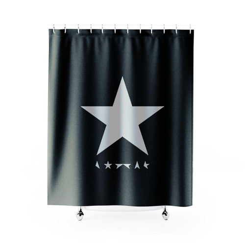 David Bowie Blackstar Black Star Music Festival Shower Curtain
