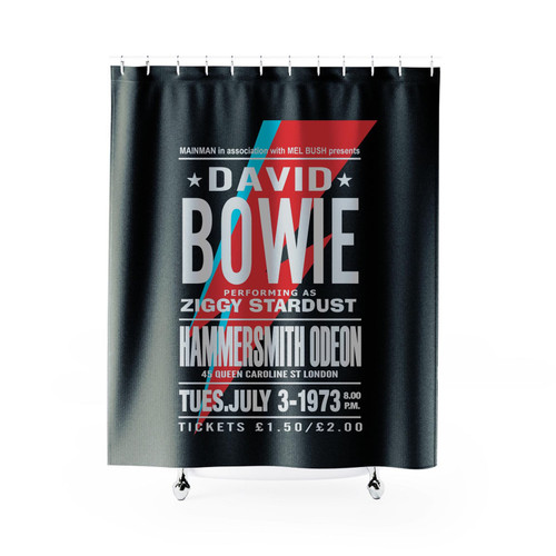 David Bowie Hammersmith 1973 Shower Curtain