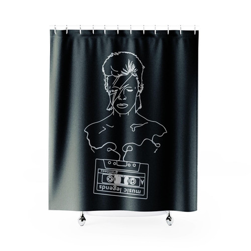 David Bowie Music Legends Shower Curtain